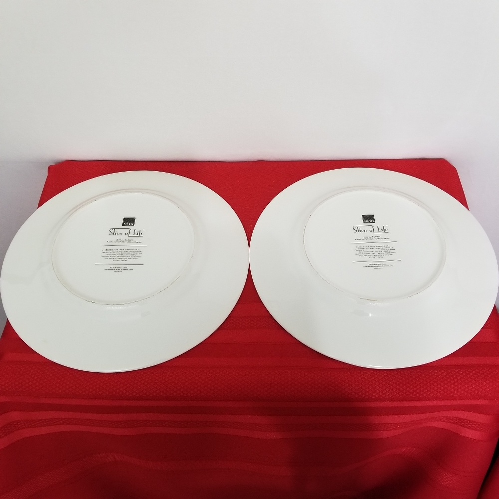 Slice of life, Eiffel tower set of 2 plates - Picture 3 of 4